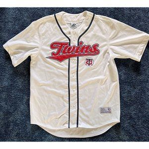 Minnesota Twins Baseball Jersey Adult L White Mens Dynasty MLB